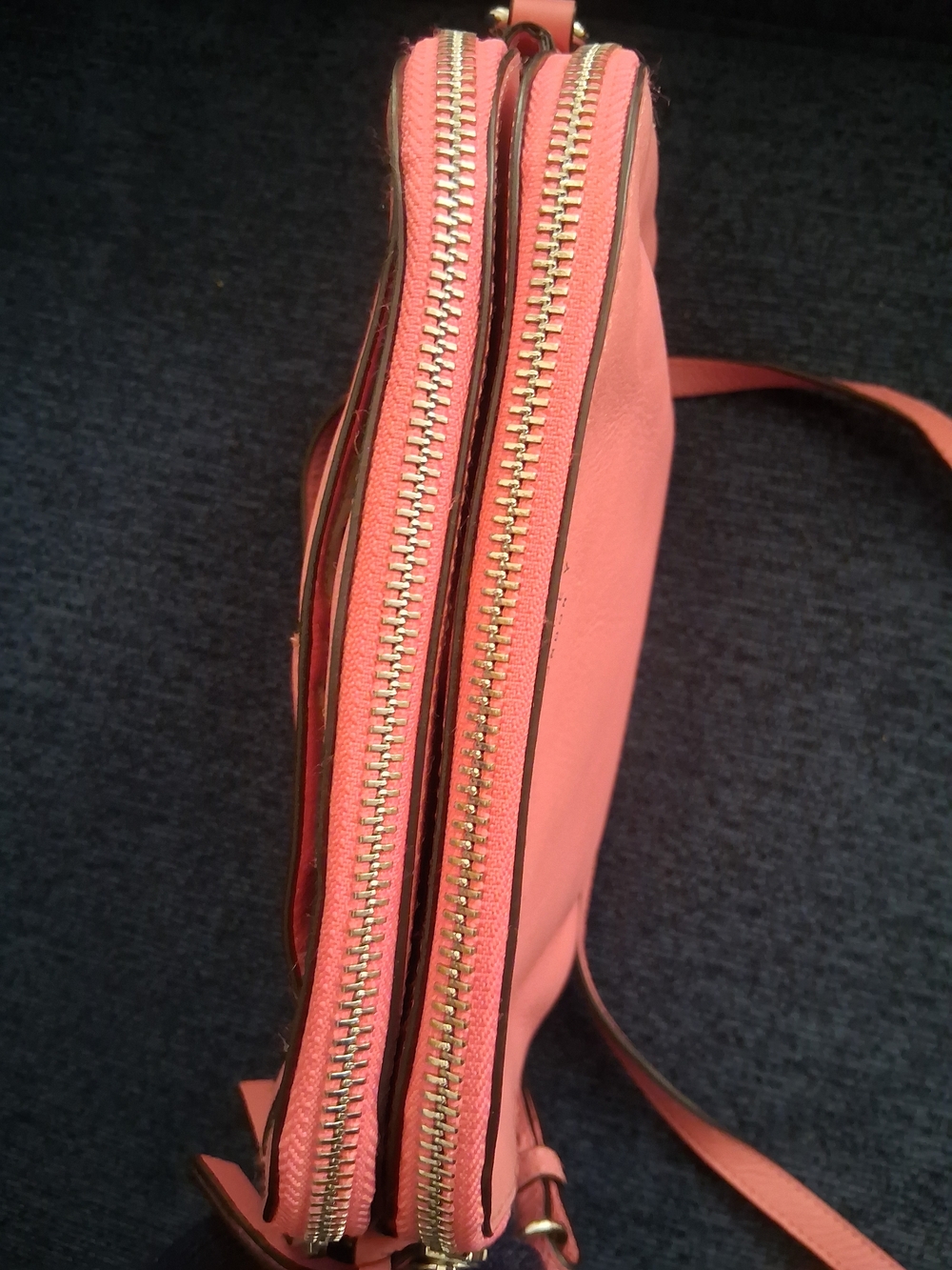 RADLEY LONDON Coral-Pink Leather Crossbody Bag - Picture 14 of 16